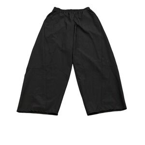 Luukaa Wide Leg Pants Womens US 10 Grey Black Lagenlook Avant Garde LUKA8K0201